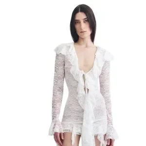 raga malak | Dresses | Raga Malak Haifa Dress Lace White